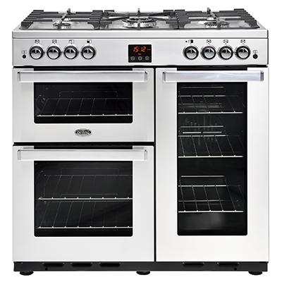 Belling 444444076 Stainless Steel Cookcentre 90G Gas Range Cooker