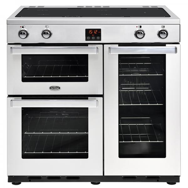 Belling 444444078 90EI Professional Stainless Steel Cookcentre Induction Range Cooker