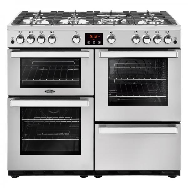 Belling 444444087 Professional Stainless Steel 100G Cookcentre Gas Range Cooker