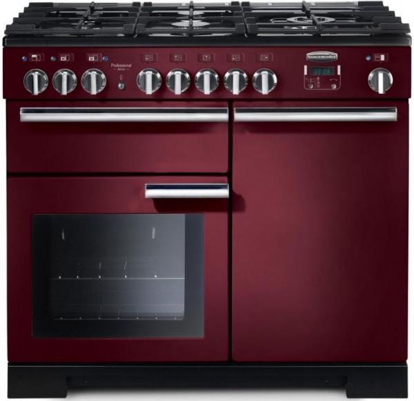 Rangemaster PDL100DFFCY/C 97580 Professional Deluxe 100cm Cranberry Dual Fuel