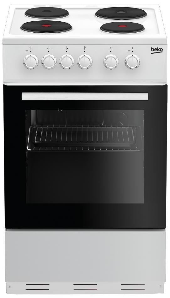 Beko ESP50W 50cm Solid Plate Electric Cooker