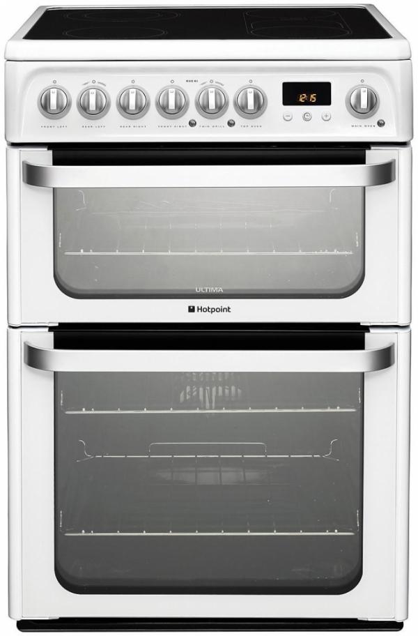 Hotpoint HUE61PS White Electric Cooker