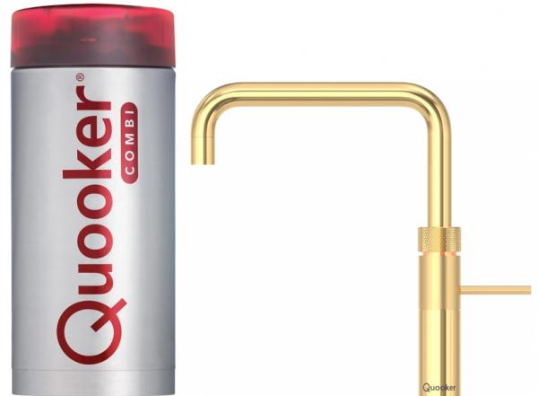 Quooker 2.2FSGLD COMBI Fusion Square Gold Boiling Water Tap