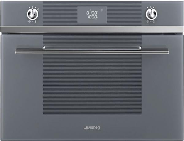 Smeg SF4102MS 45cm Linea Microwave Oven with Grill