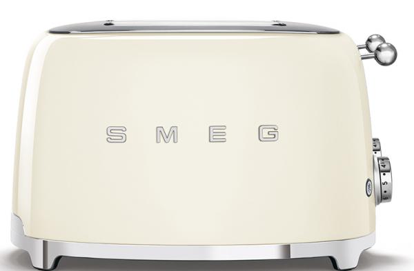 Smeg TSF03CRUK 50's Retro Cream 4 Slice Toaster
