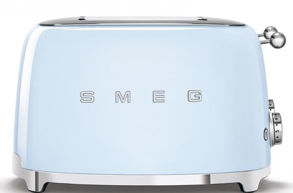 Smeg TSF03PBUK 50's Retro Pastel Blue 4 Slice Toaster